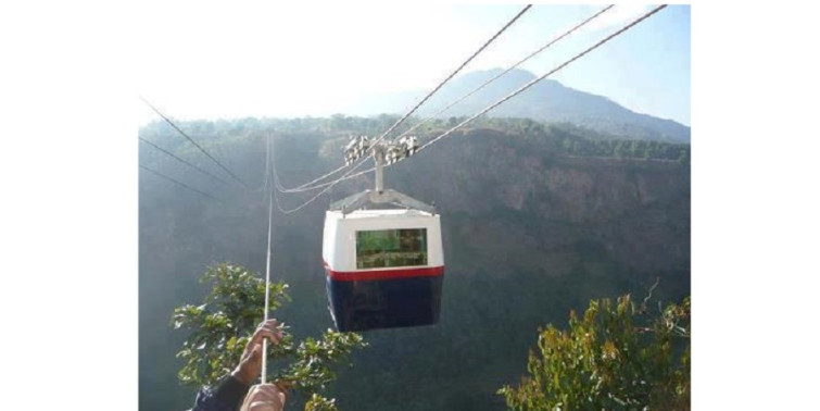 कुश्मा र बागलुङको बलेवा जोड्ने केबुलकार मोडेलको यान्त्रिक पुल बन्द हुने 